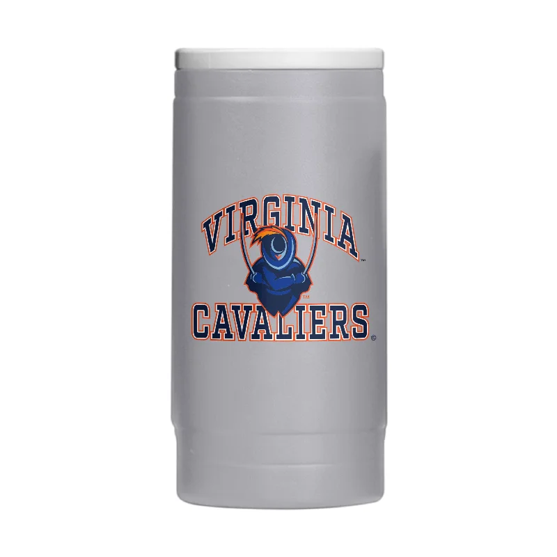 Wedding Team Mug-Virginia 12oz Athletic Powder Coat Slim Can Coolie