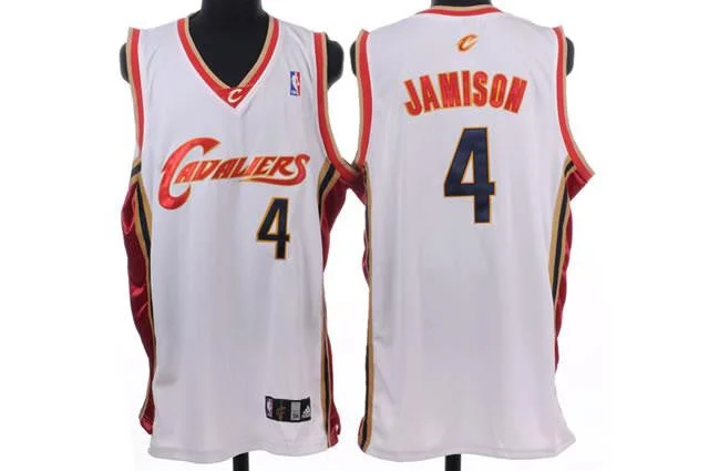 Basketball City Jersey-Cavaliers 4 Jamison White Basketball Jerseys