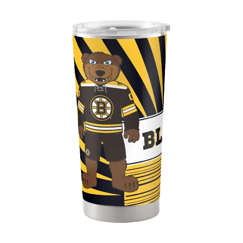 Scratch-Resistant Team Mug-Boston Bruins 20oz Mascot Stainless Steel Tumbler