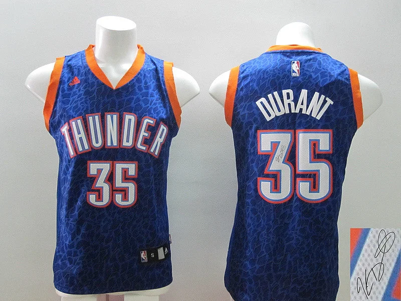 Purple Basketball Jersey-Thunder 35 Durant Crazy Light Signature Edition Basketball Jerseys