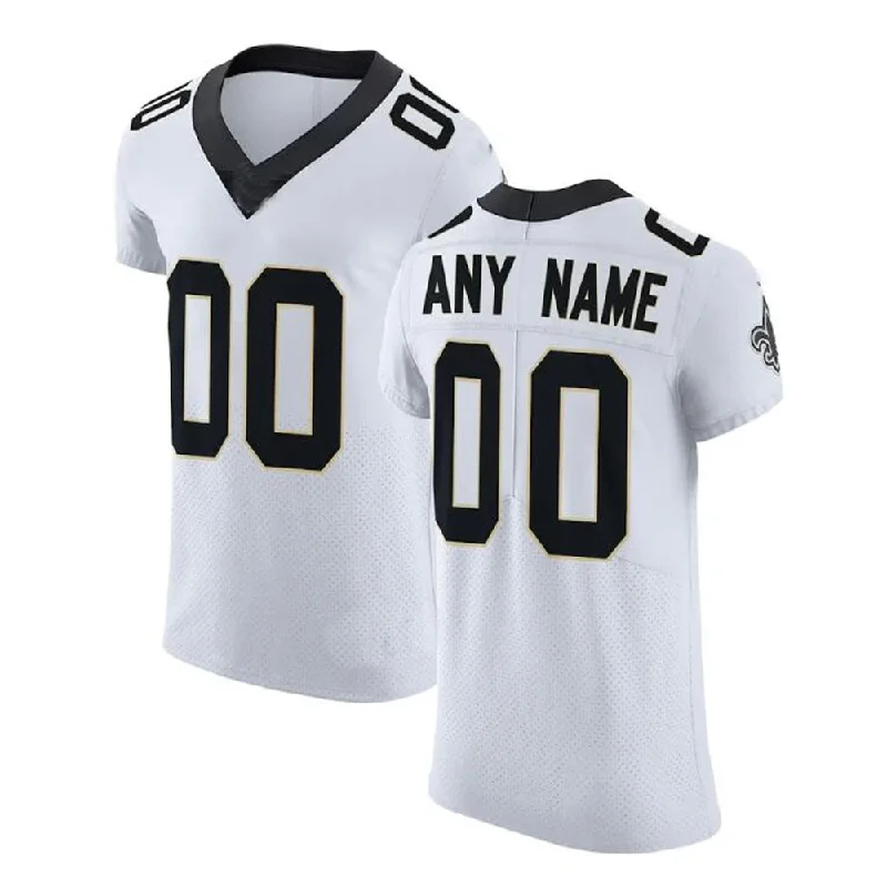 Lightweight Football Jersey-Custom NO.Saints White Vapor Untouchable Elite Jersey American Stitched Jersey Football Jerseys