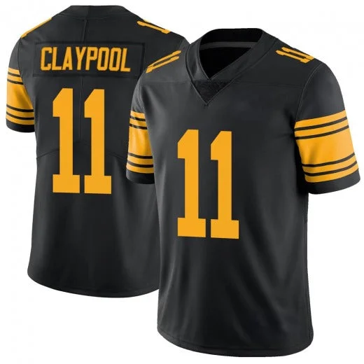 Team Football Jersey-Personalized Football Jersey For Men Chase Claypool Black Of P.Steelers Jerseys #11