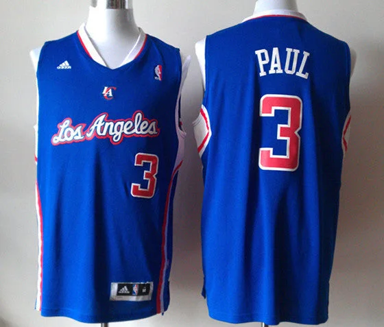 Basketball Scorer Jersey-Clippers 3 Paul Blue New Revolution 30 Basketball Jerseys