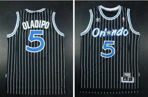 Bachelor Party Basketball Jersey-Magic 5 Victor Oladipo Black New Revolution 30 Swingman Basketball Jerseys