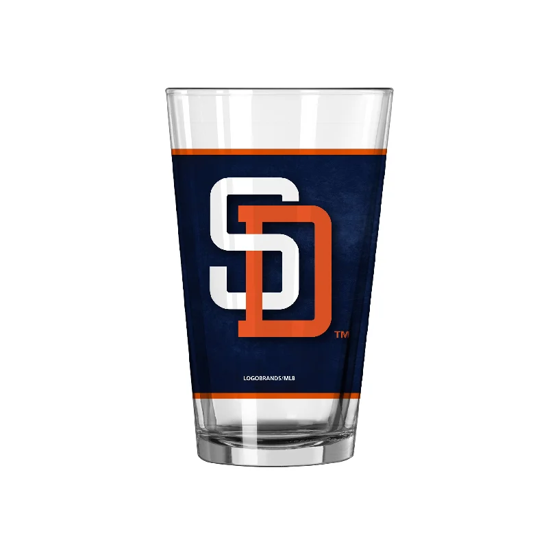 Insulated Team Mug-San Diego Padres 16oz SD Classic Vintage Pint Glass