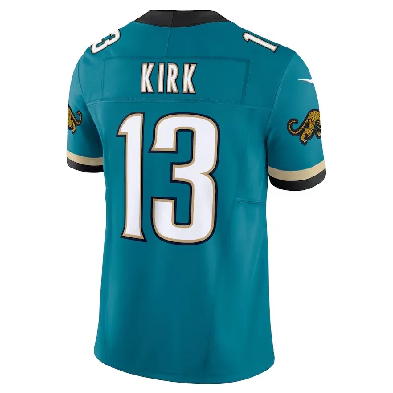 Football History Buff Jersey-J.Jaguars #13 Christian Kirk Prowler Throwback Vapor F.U.S.E. Limited Jersey - Teal Football Jerseys