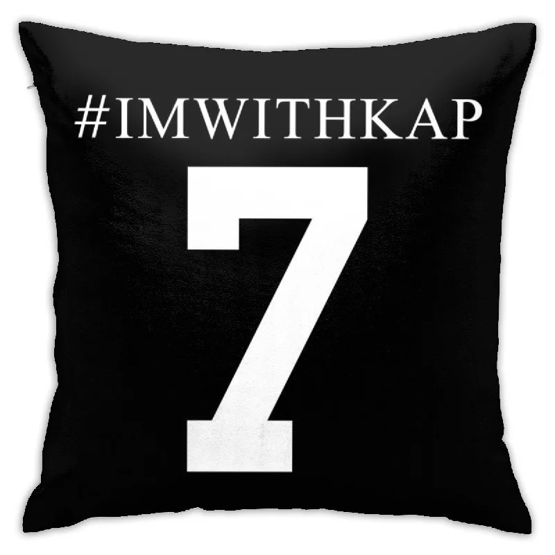 Name and Number Football Jersey-Football jerseys #7 Colin Kaepernick Design Personalized Pillowcase IMWITHKAP Decorative Throw Pillow Covers