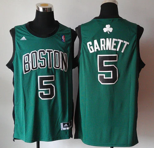 Basketball School Jersey-Celtics 5 Garnett Green New Revolution 30 Basketball Jerseys Black Number