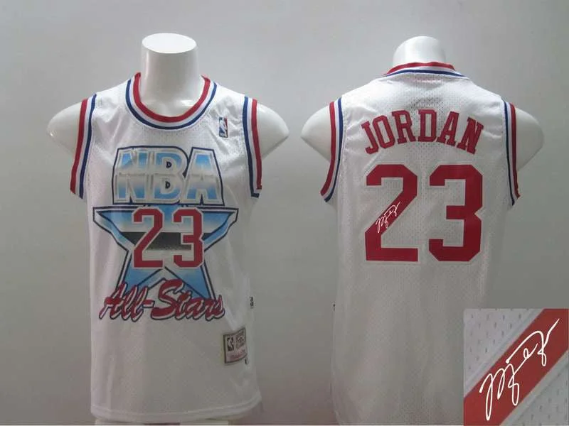 Basketball League Jersey-1992 All Star 23 Jordan White Signature Edition Basketball Jerseys