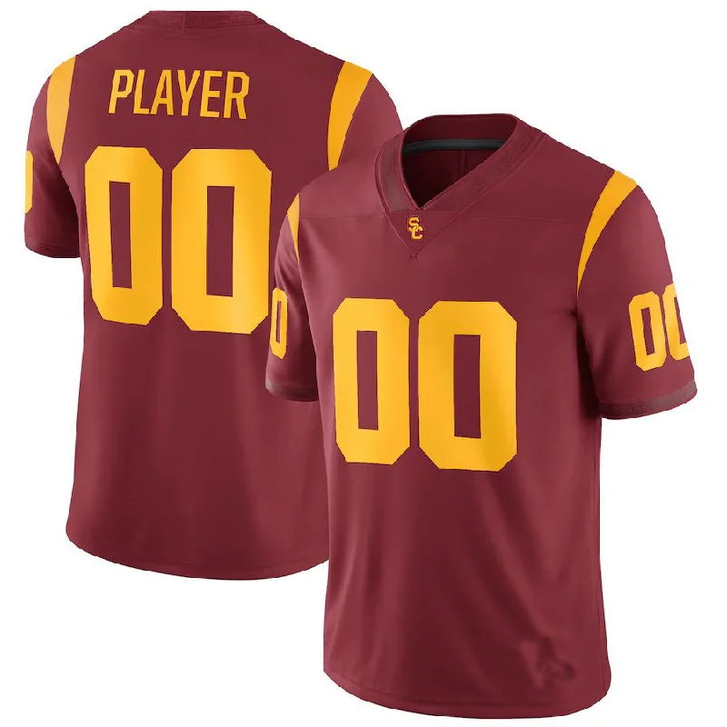 Football Memorabilia Jersey-Custom U.Trojans Pick-A-Player NIL Replica Football Jersey Crimson Stitched American College Jerseys