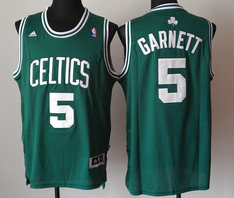 Basketball MVP Jersey-Celtics 5 Garnett Green New Revolution 30 Basketball Jerseys