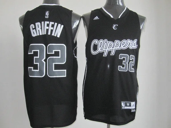 Basketball Franchise Jersey-Clippers 32 Griffin Black Basketball Jerseys