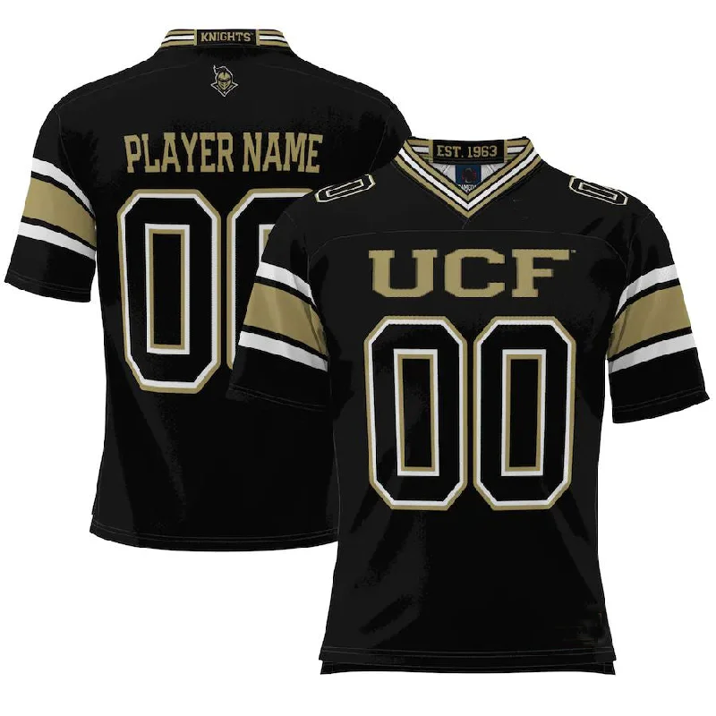 Summer Football Jersey-Custom U.Knights ProSphere NIL Pick-A-Player Football Jersey Black Stitched American College Jerseys