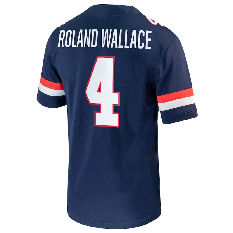 Neon Football Jersey-A.Wildcats #4 Christian Roland-Wallace NIL Replica Football Jersey Navy Stitched American College Jerseys