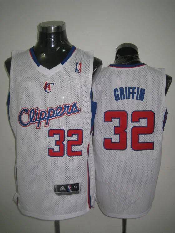 Birthday Basketball Jersey-Clippers 32 Griffin White Basketball Jerseys