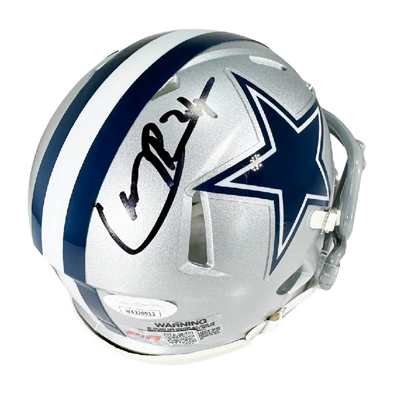 Fashionable Rugby Helmet-Larry Brown Signed Dallas Cowboys Speed Mini Football Helmet (JSA)