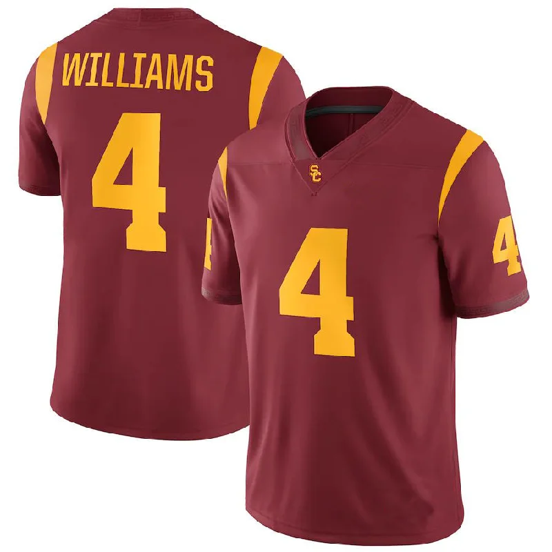 Football Enthusiast Jersey-U.Trojans #4 Mario Williams NIL Replica Football Jersey Cardinal Stitched American College Jerseys