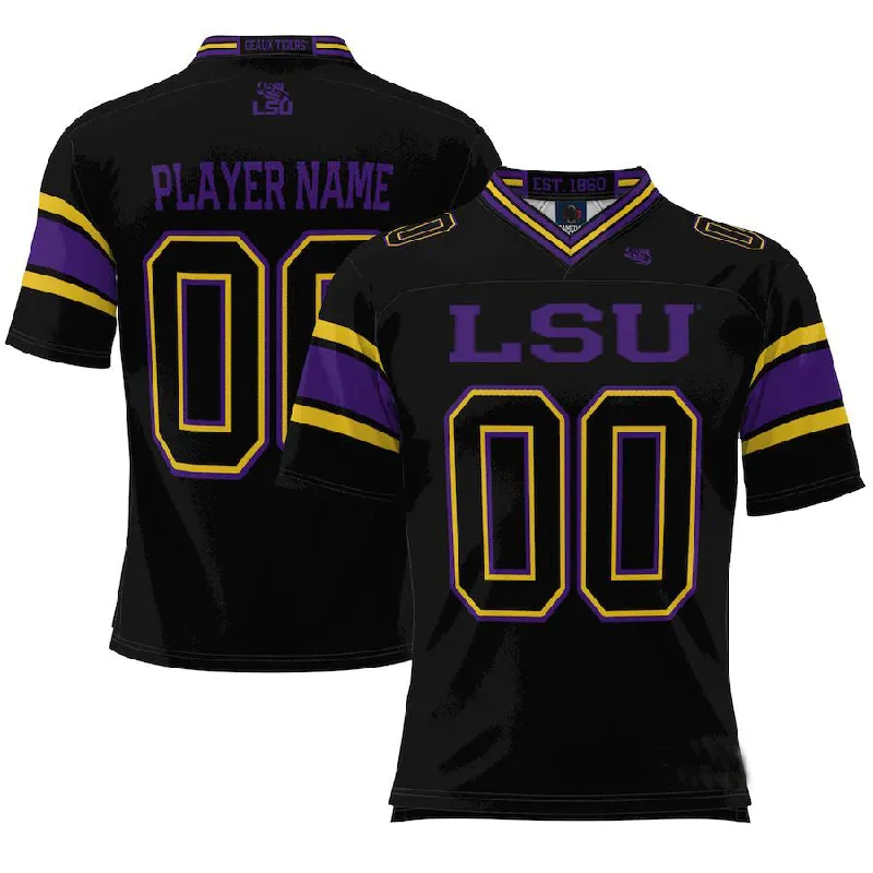 Football Collector Jersey-Custom L.Tigers ProSphere NIL Pick-A-Player Football Jersey Black American Stitched College Jerseys