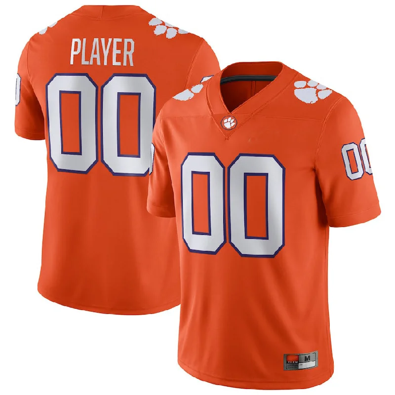 Pastel Football Jersey-Custom C.Tigers Pick-A-Player NIL Replica Football Jersey  Orange American Stitched College Jerseys