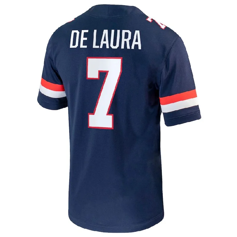 Green Football Jersey-A.Wildcats #7 Jayden de Laura NIL Replica Football Jersey  Navy Stitched American College Jerseys