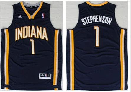 Mother's Day Basketball Jersey-Pacers 1 Stephenson Blue Revolution 30 Basketball Jerseys