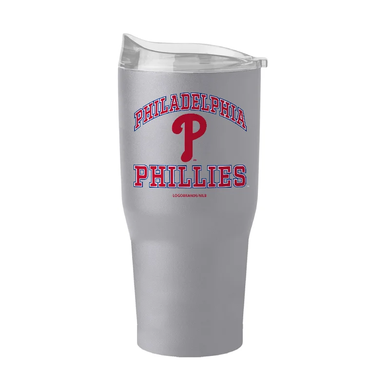 Side Hustle Team Mug-Philadelphia Phillies 30oz Athletic Stone Powder Coat Tumbler