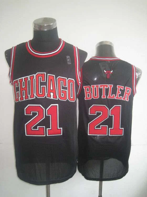 Basketball Camp Jersey-Bulls 21 Butler Black New Revolution 30 Basketball Jerseys