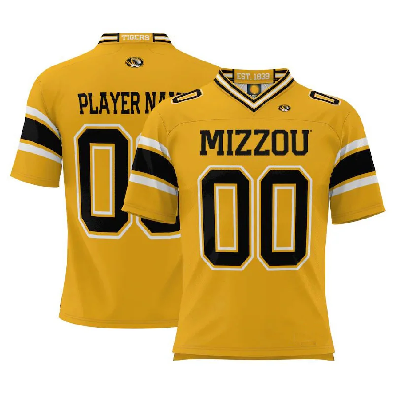 Football Sisterhood Jersey-Custom M.Tigers ProSphere Youth NIL Pick-A-Player Gold Football Jersey American Stitched College Jerseys