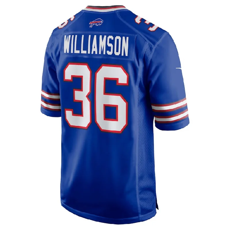 Football Coach Jersey-B.Bills #36 Kendall Williamson Game Jersey - Royal Football Jerseys