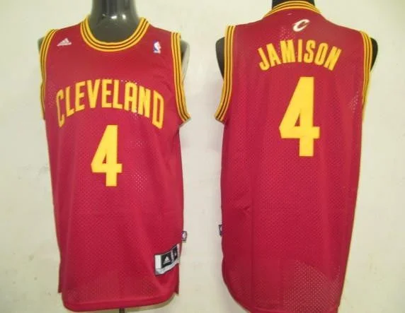 Basketball Commentator Jersey-Cavallers 4 Jamison Red Swinman Basketball Jerseys