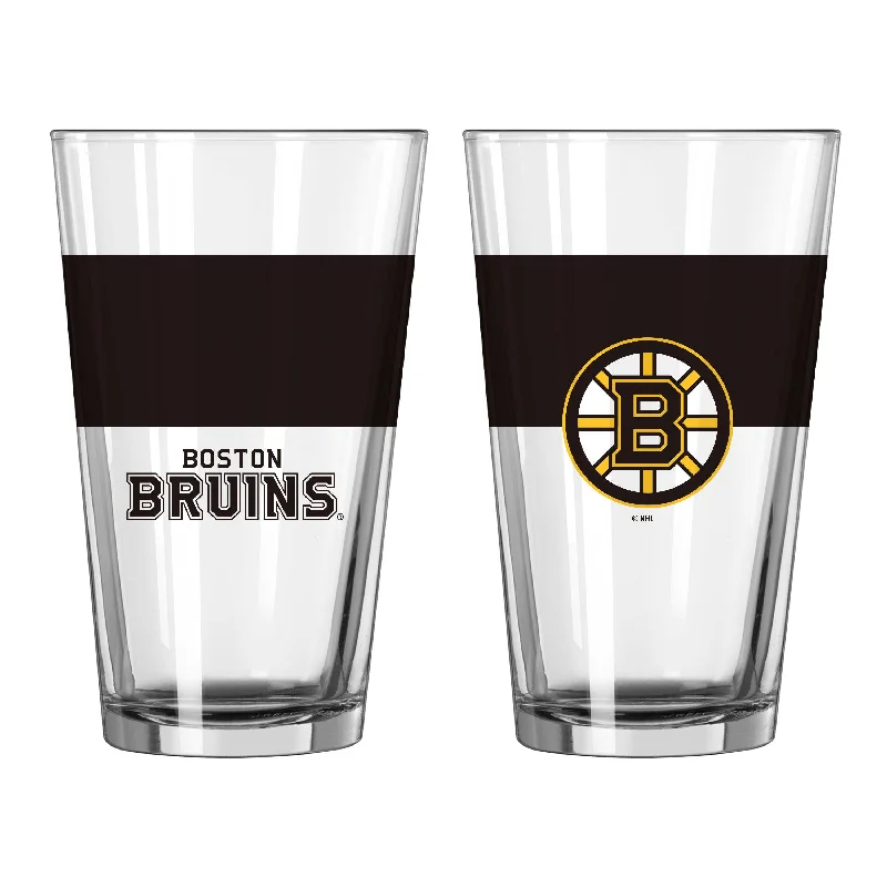 CEO Team Mug-Boston Bruins 16oz Colorblock Pint Glass