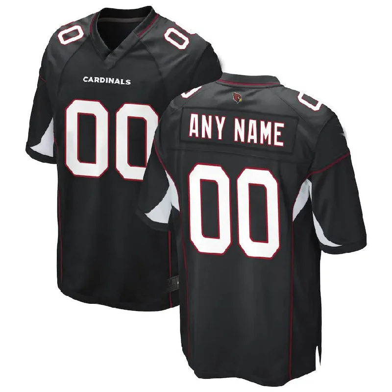 Veteran Football Jersey-Custom A.Cardinal Black Game Jersey Stitched Football Jerseys