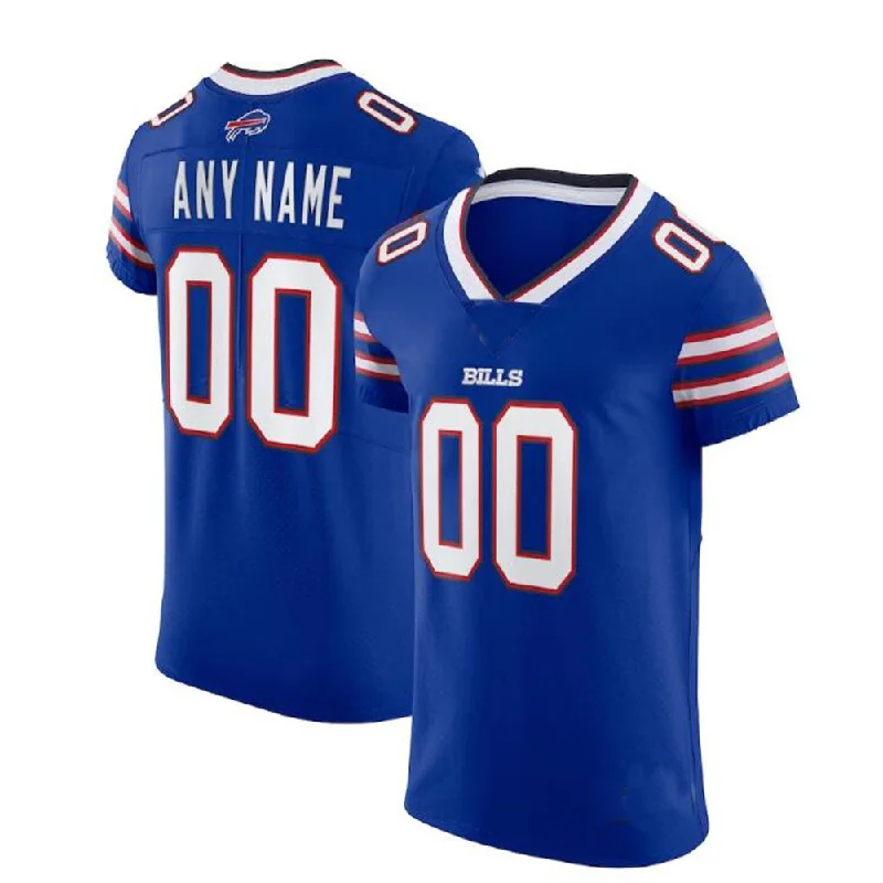 Football Style Jersey-Custom B.Bills Royal Vapor Elite Jersey Stitched Jersey Football Jerseys