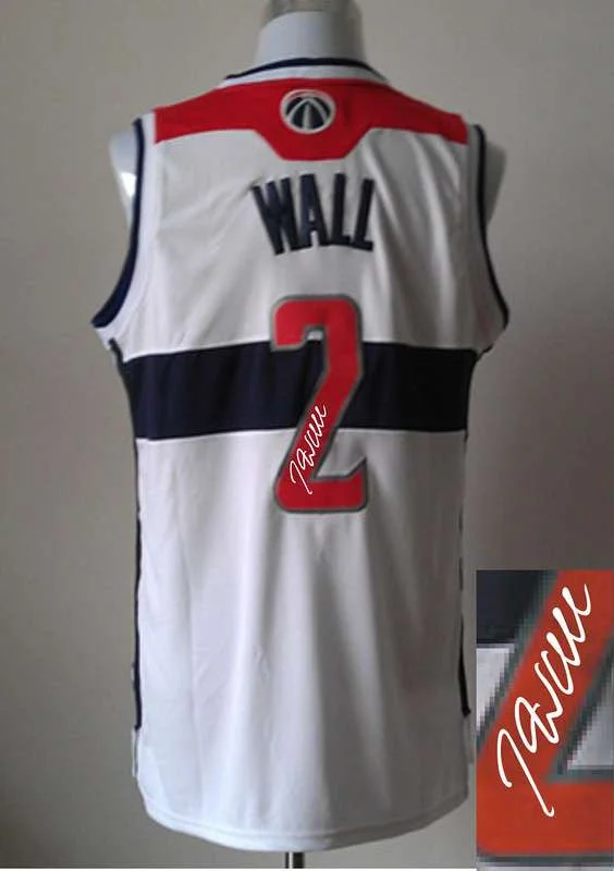 Basketball Trainer Jersey-Wizards 2 White Signature Edition Basketball Jerseys