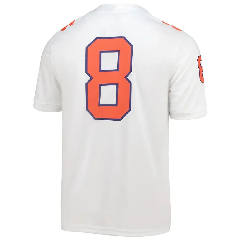 Football Club Jersey-#8  C.Tigers Home Game Jersey  Football Jersey White Stitched American College Jerseys