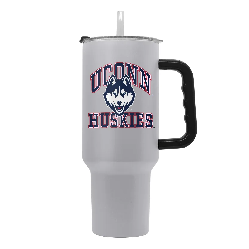 Insulated Team Mug-UConn 40oz Athletic Powder Coat Tumbler