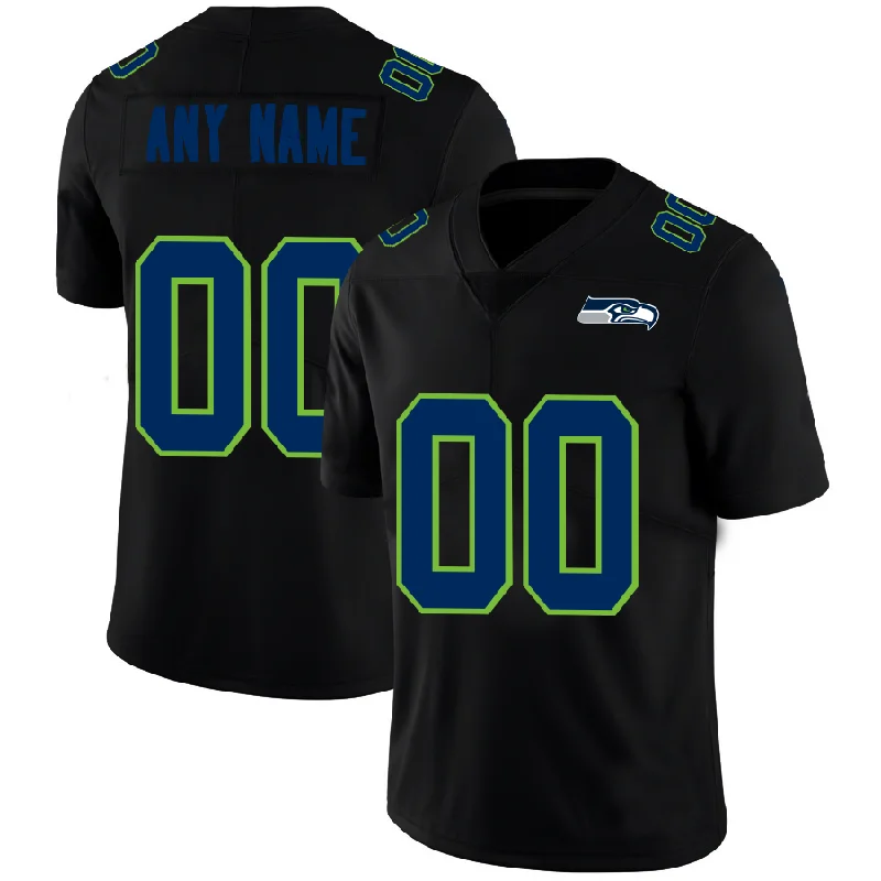 Football-Inspired Jersey-Custom S.Seahawks Football Jerseys Black American Stitched Name And Number Size S to 6XL Christmas Birthday Gift