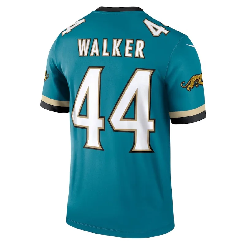 Football City Jersey-J.Jaguars #44 Travon Walker Prowler Throwback Legend Jersey - Teal Football Jerseys