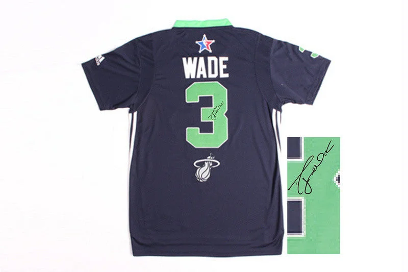 Basketball Weekend Jersey-2014 All Star East 3 Wade Blue Signature Edition Basketball Jerseys