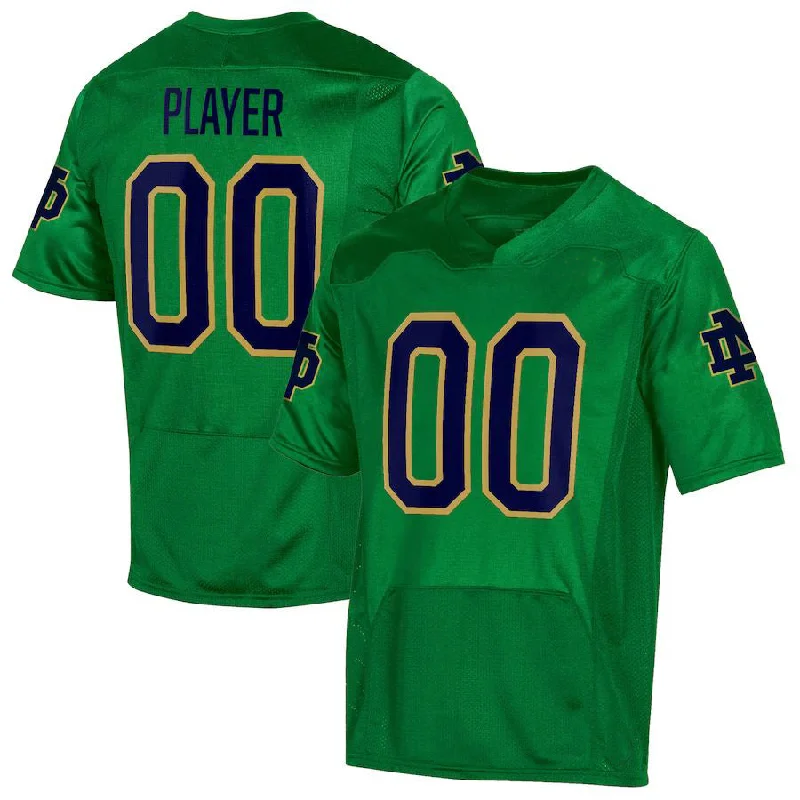 Football History Jersey-Custom N.Dame Fighting Irish Under Armour Pick-A-Player NIL Replica Kelly Green Football Jersey American Stitched College Jerseys