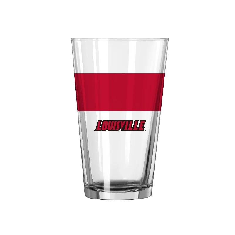 Custom Team Mug-Louisville 16oz Colorblock Pint Glass