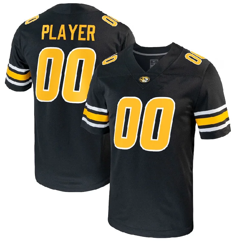 Retro Football Jersey-M.Tigers Pick-A-Player NIL Replica Football Jersey - Black American College Jerseys