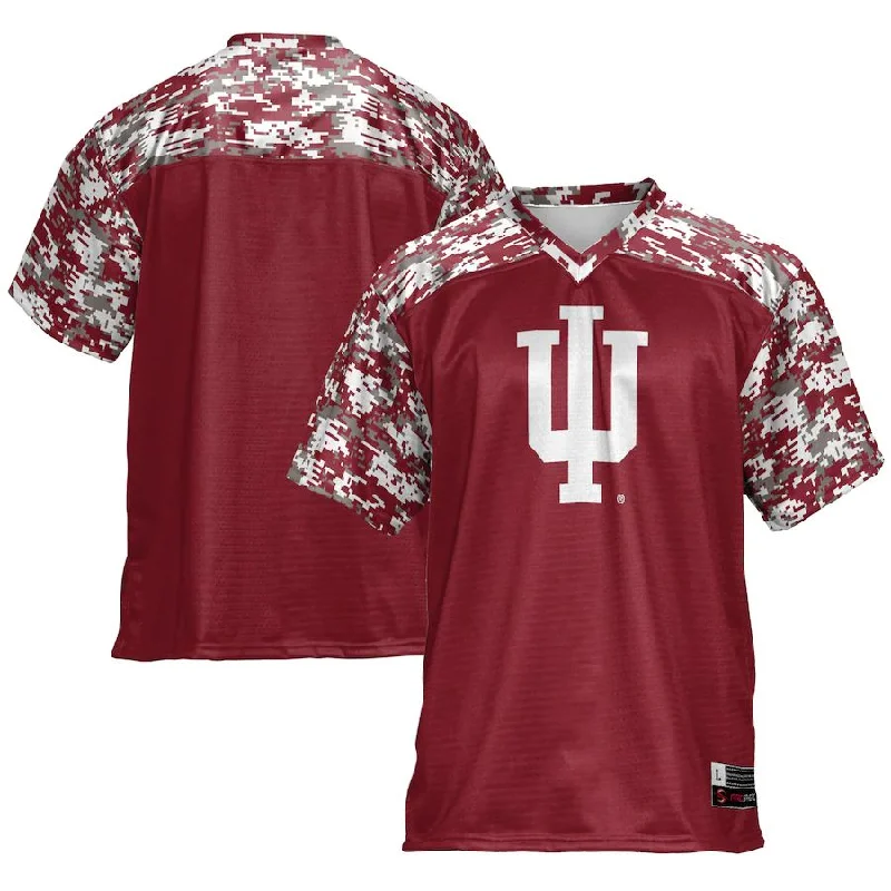 Fan Club Football Jersey-IN. Hoosiers Football Jersey  Crimson Stitched American College Jerseys