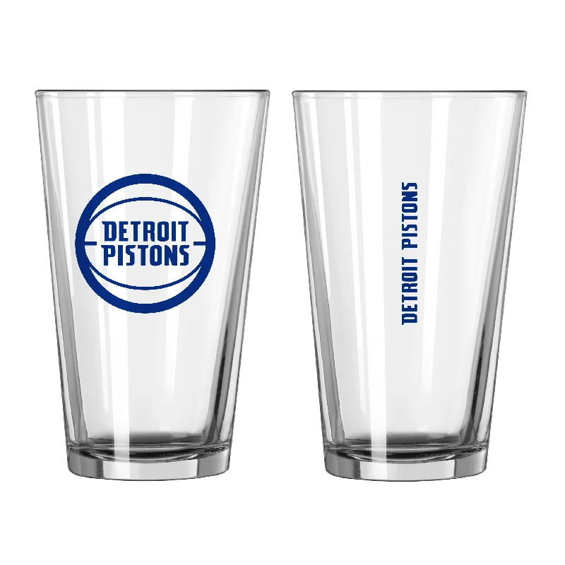 Adventure Team Mug-Detroit Pistons 16oz Gameday Pint Glass