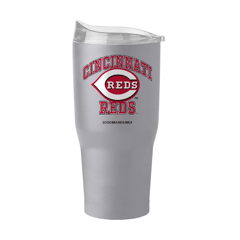 Custom Photo Team Mug-Cincinnati Reds 30oz Athletic Stone Powder Coat Tumbler