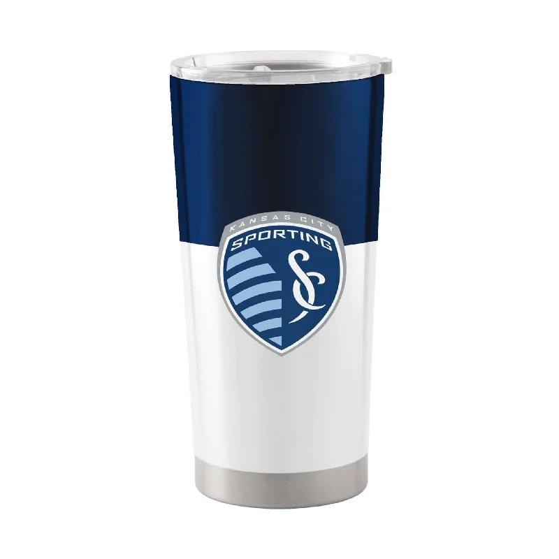 Recycled Material Team Mug-Sporting Kansas City 20oz Colorblock Stainless Tumbler