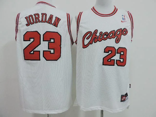 Graphic Basketball Jersey-Chicago Bulls 23 Jordan White New Revolution 30 Basketball Jerseys