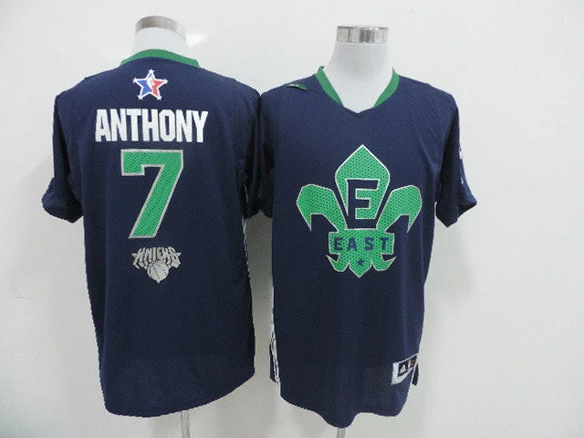 Unisex Basketball Jersey-2014 All Star East 7 Anthony Blue Swingman Basketball Jerseys