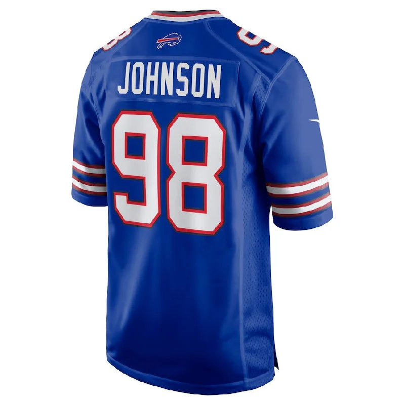 Limited Edition Football Jersey-B.Bills #98 Austin Johnson Game Jersey - Royal Football Jerseys