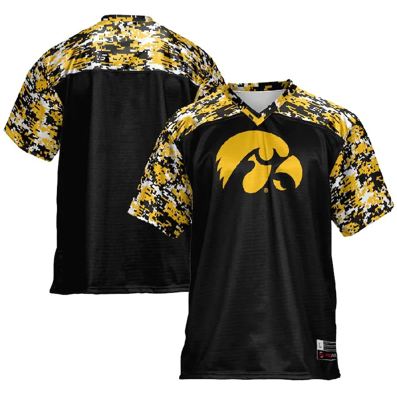 Football League Champs Jersey-I.Hawkeyes Football Jersey Black Stitched American College Jerseys